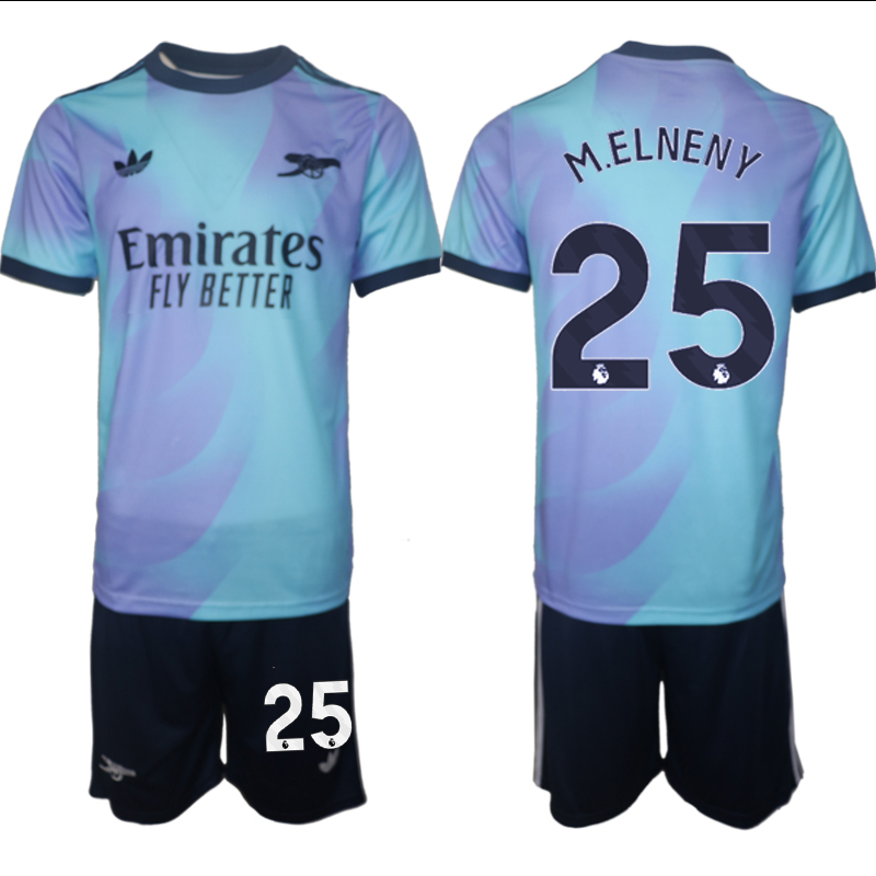 Men 2024-2025 Club Arsenal away Purple blue 25 Soccer Jersey